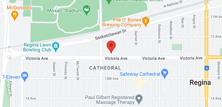 map of 3400 Victoria AVE